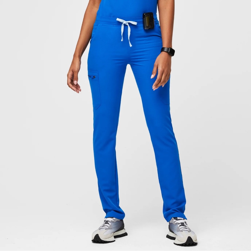 FIGS Women's Royal Blue Yola - Skinny Scrub Pants
